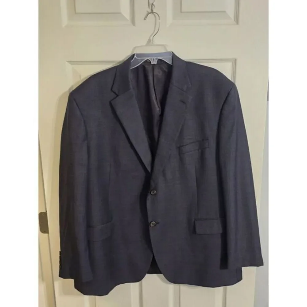 Lauren Ralph Lauren Men's Grey 100% Wool‎ 2 Button Blazer 50in Chest XXL